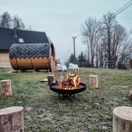 Babiogorska Chata - Dom Z Bali Z Jacuzzi I Sauna Zawoja Exteriér fotografie