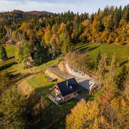 Babiogorska Chata - Dom Z Bali Z Jacuzzi I Sauna Zawoja Exteriér fotografie
